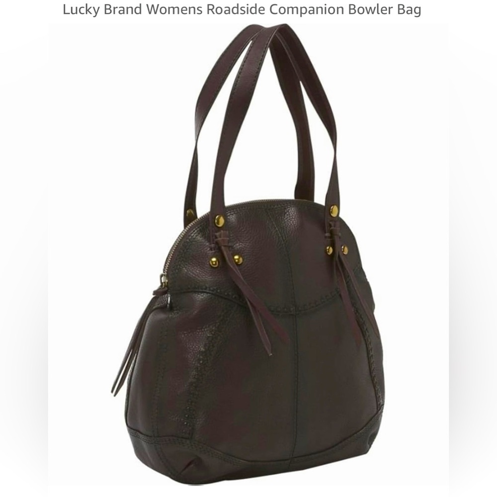 Lucky Brand Roadside Companion Bowler Bag
Brown Pebble Leather